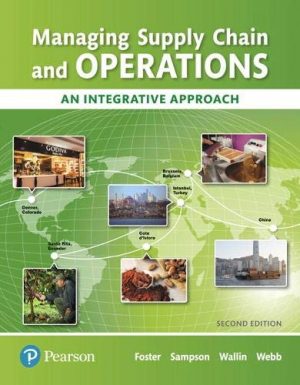 Managing Supply Chain and Operations: An Integrative Approach (What's New in Operations Management)