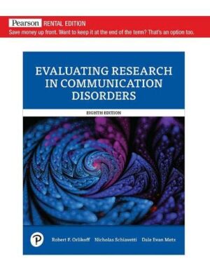 Evaluating Research in Communication Disorders [RENTAL EDITION]