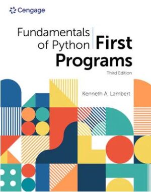Fundamentals Of Python: First Programs