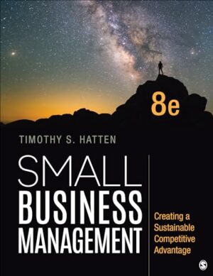 Small Business Management: Creating a Sustainable Competitive Advantage