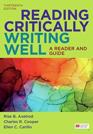 Reading Critically, Writing Well: A Reader and Guide
