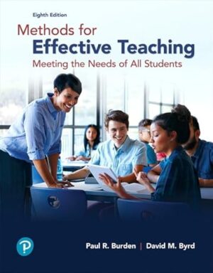 Methods for Effective Teaching: Meeting the Needs of All Students