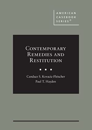 Contemporary Remedies and Restitution