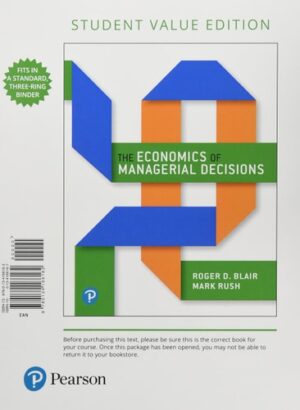 Economics of Managerial Decisions, The (Pearson Series in Economics)