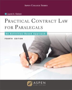 Practical Contract Law for Paralegals: An Activities-Based Approach (Aspen College)