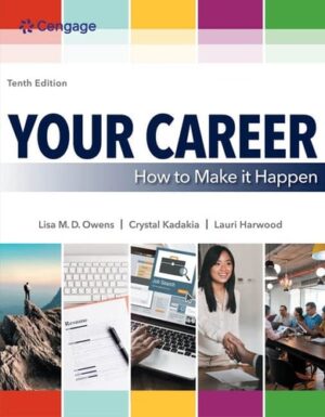 Your Career How To Make It Happen Mindtap Course List