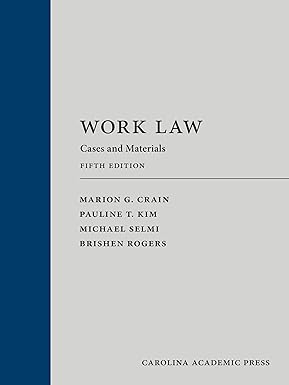 Work Law Cases and Materials