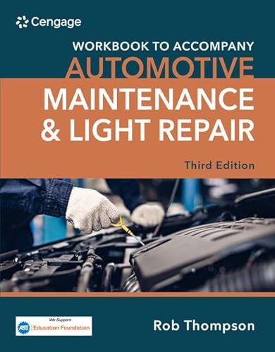 Student Workbook for Automotive Maintenance and Light Repair