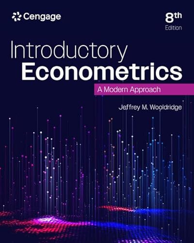 Introductory Econometrics: A Modern Approach