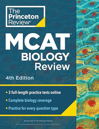 Princeton Review MCAT Biology Review, 4th Edition Complete Content Prep + Practice Tests