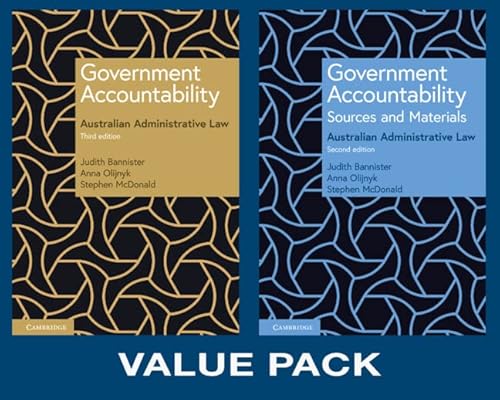GOVERNMENT ACCOUNTABILITY VALUE PACK 2 Principles 3rd Ed + Sources & Materials 2nd Ed