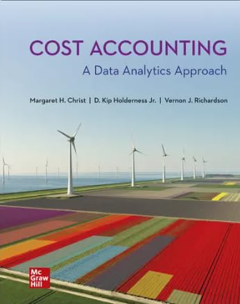 Cost Accounting: A Data Analytics Approach