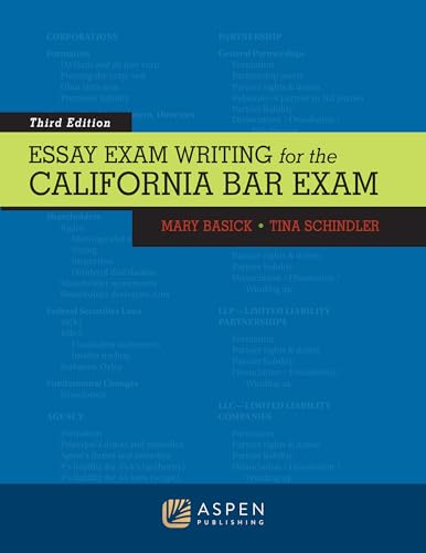 Essay Exam Writing for the California Bar Exam