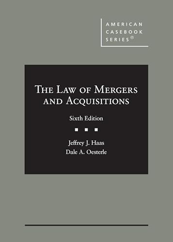 The Law of Mergers and Acquisitions