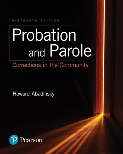 Probation and Parole Corrections in the Community