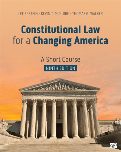 Constitutional Law for a Changing America A Short Course