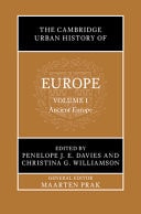 The Cambridge Urban History of Europe: Volume 1, Ancient Europe