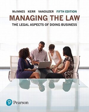 Managing the Law The Legal Aspects of Doing Business