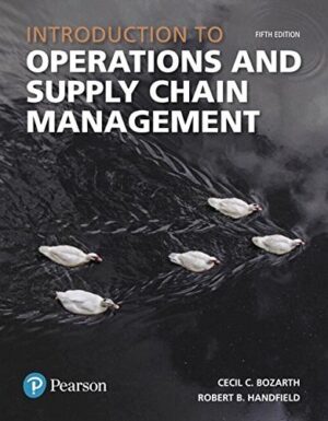 Introduction to Operations and Supply Chain Management