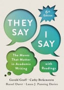 They Say/ I Say, With Readings